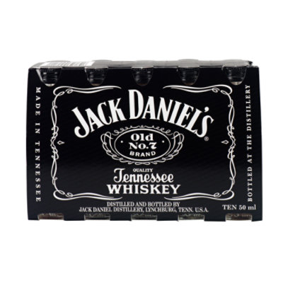 Jack Daniels Old No. 7 Tennessee Whiskey 80 Proof Bottle - 50 Ml