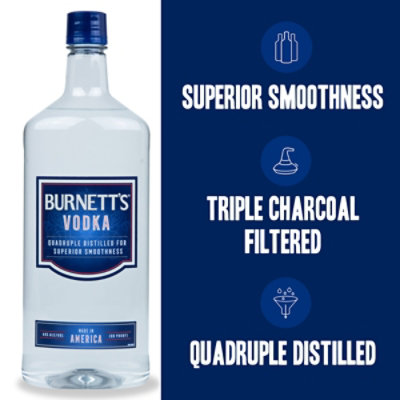 Burnetts Vodka 80 Proof - 1.75 Liter - Image 2
