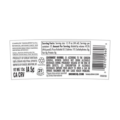 Tanqueray No Ten Gin - 750 Ml - Image 4