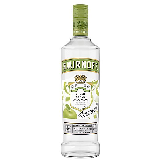 Smirnoff Vodka Green Apple 70 Proof - 750 Ml