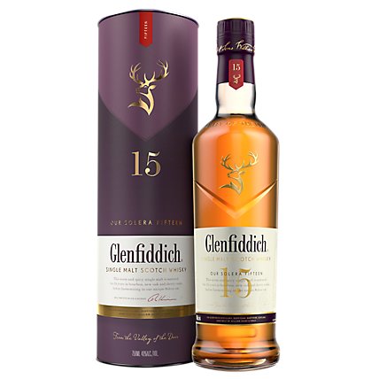 Glenfiddich Scotch 15 Year Scotch Whisky 80 Proof - 750 Ml - Image 2