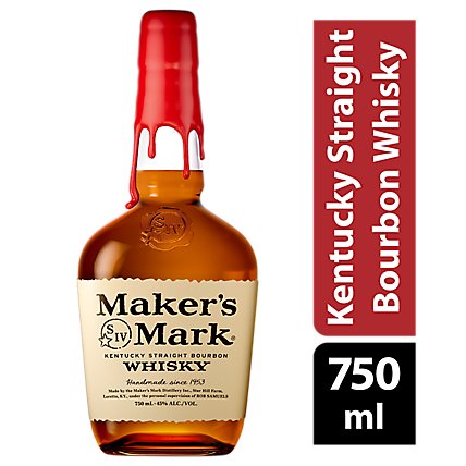Makers Mark Whisky Bourbon Kentucky Straight 90 Proof - 750 Makers Mark Whisky Bourbon Kentucky Straight 90 Proof - 750
