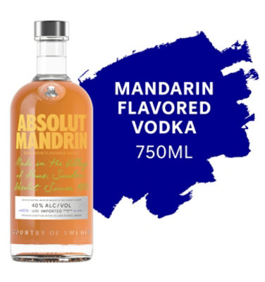 Absolut Mandrin Flavored Vodka - 750 Ml