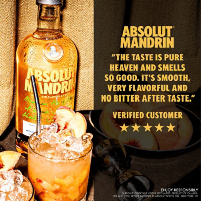 Absolut Mandrin Flavored Vodka - 750 Ml - Image 3