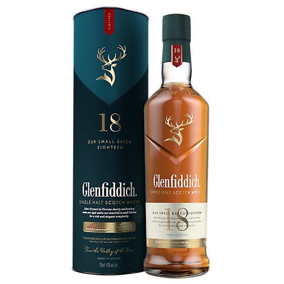 Glenfiddich Scotch 18 Year Scotch Whisky 86 Proof - 750 Ml