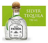 Patron Silver Tequila Bottle - 750 Ml