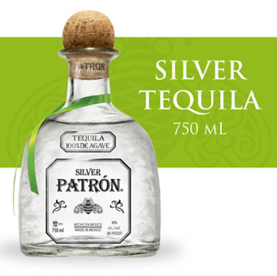 Patron Silver Tequila Bottle - 750 Ml