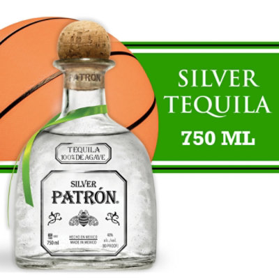 Patron Silver Tequila Bottle - 750 Ml