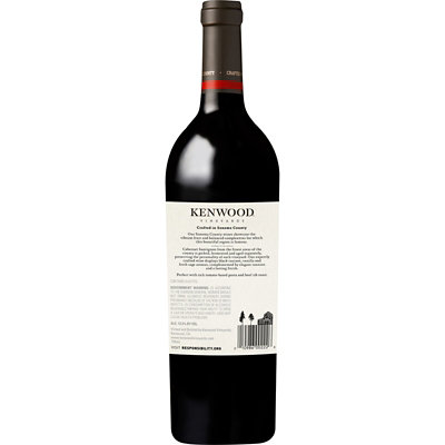 Kenwood Vineyards Mendocino/Sonoma County Cabernet Sauvignon - 750 Ml - Image 2