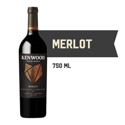 Kenwood Vineyards Mendocino/Sonoma County Merlot - 750 Ml - Image 1