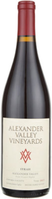 Alexander Valley Vineyards Syrah Wine - 750 Ml - Image 1