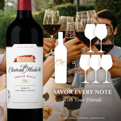 Chateau Ste. Michelle Indian Wells Merlot Red Wine - 750 Ml - Image 5