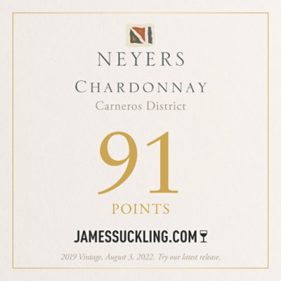 Neyers Chardonnay Carneros District White Wine Bottle - 750 Ml - Image 3