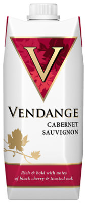 Vendange Wine Red Cabernet Sauvignon Go Pack - 500 Ml