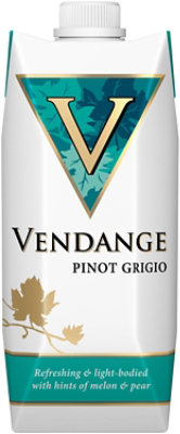 Vendange Pinot Grigio White Wine Tetra - 500 Ml - Image 1