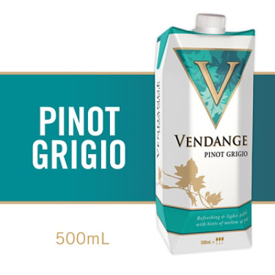 Vendange Pinot Grigio White Wine Tetra - 500 Ml - Image 2