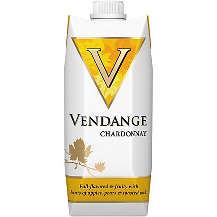Vendange Chardonnay White Wine Tetra - 500 Ml - Image 1