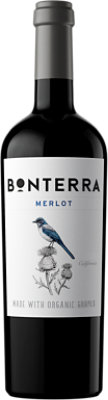 Bonterra Wine Organic Merlot California - 750 Ml - Image 1