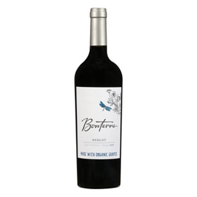 Bonterra Wine Organic Merlot California - 750 Ml