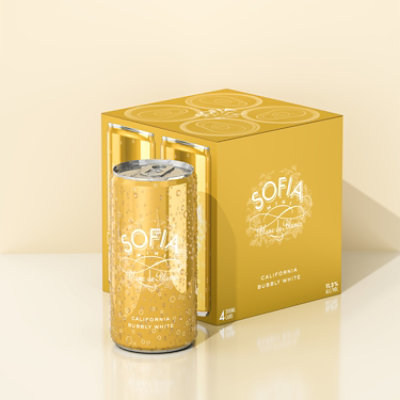 Sofia Blanc de Blancs Effervescent White Wine Cans 4 - 200 Ml - Image 3