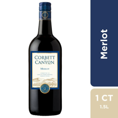 Corbett Canyon Merlot Red Wine - 1.5 Liter - Image 1