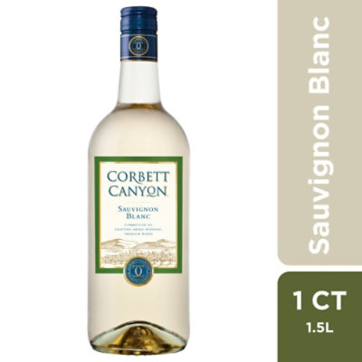 Corbett Canyon Sauvignon Blanc White Wine - 1.5 Liter