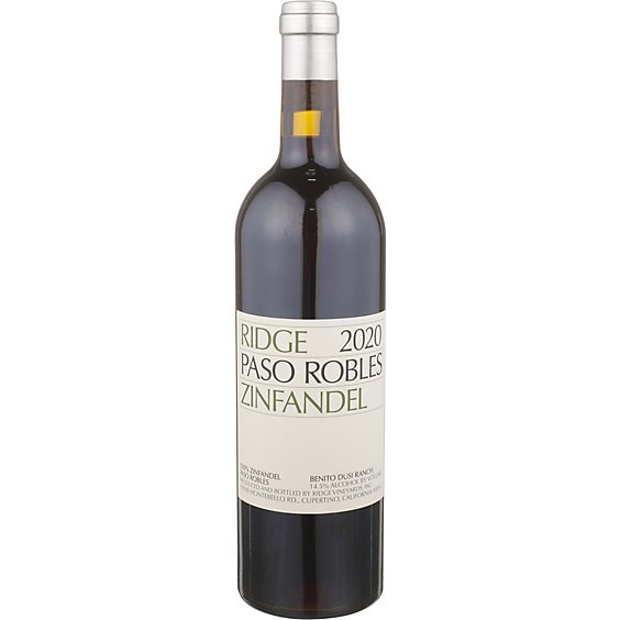 Ridge Vineyards Zinfandel California Red Wine - 750 Ml