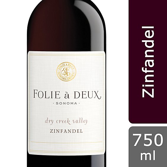 Folie a Deux Amador County Zinfandel Wine - 750 Ml