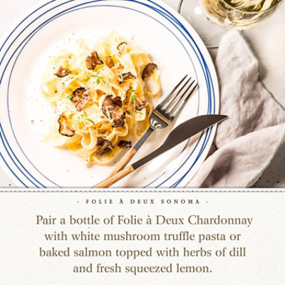 Folie a Deux Russian River Valley Chardonnay White Wine Bottle - 750M Ml - Image 4