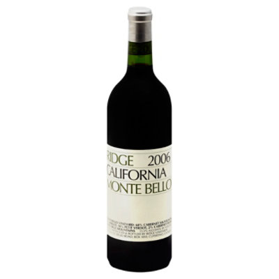 Ridge Monte Bello Red Wine - 750 Ml