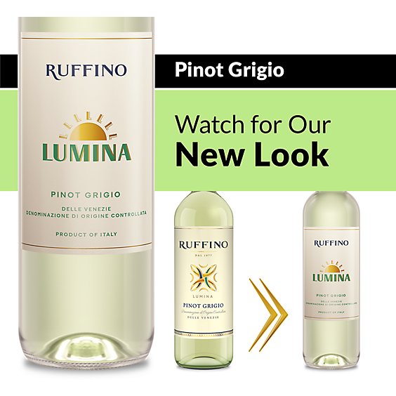 Ruffino Lumina DOC Pinot Grigio Italian White Wine - 750 Ml