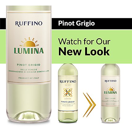 Ruffino Lumina DOC Pinot Grigio Italian White Wine - 750 Ml - Image 1