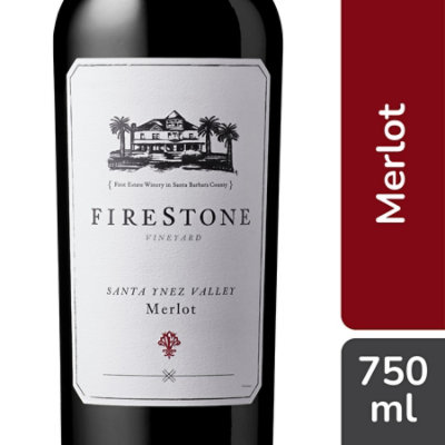 Firestone Vineyard Wine Santa Ynez Valley Merlot - 750 Ml - Image 1