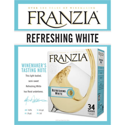 Franzia White White Wine - 5 Liters - Image 2