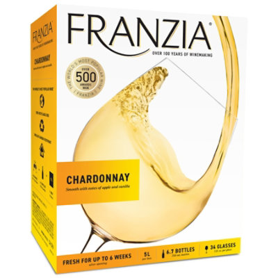 Franzia Chardonnay White Wine - 5 Liters - Image 1