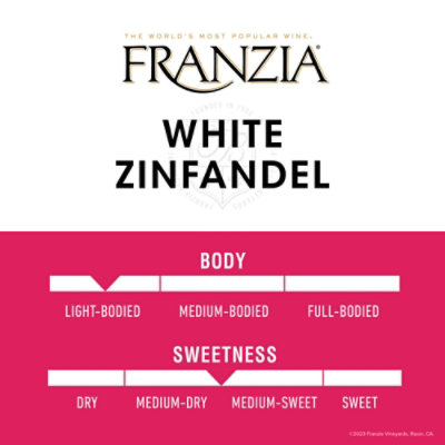 Franzia Wine Pink White Zinfandel - 5 Liter - Image 2