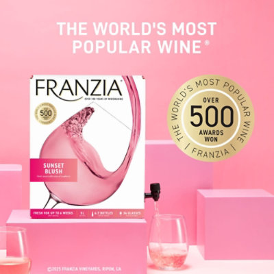 Franzia Blush Pink Wine - 5 Liters - Image 5