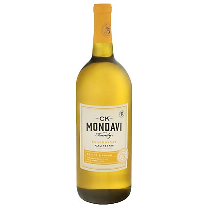 CK Mondavi Wine Chardonnay California - 1.5 Liter - Image 3