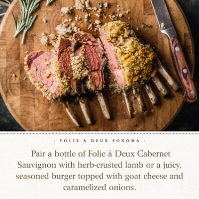 Folie a Deux Alexander Valley Cabernet Sauvignon Red Wine Bottle - 750 Ml - Image 4