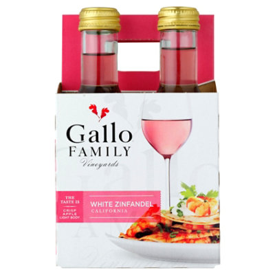 Gallo Family Vineyards White Zinfandel Blush Wine -4 - 187 Ml - Image 2