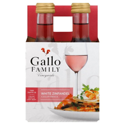 Gallo Family Vineyards White Zinfandel Blush Wine -4 - 187 Ml - Image 3