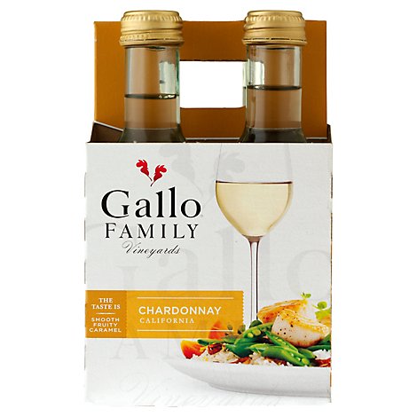 Gallo Family Vineyards Chardonnay White Wine -4-187 Ml
