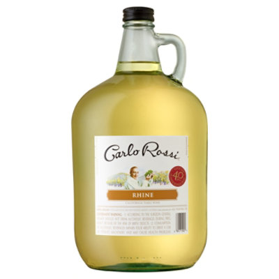 Carlo Rossi Rhine White Wine - 4 Liter - Image 1