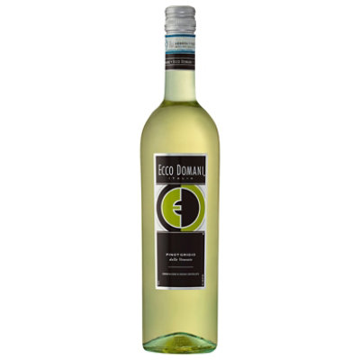 Ecco Domani Pinot Grigio White Wine - 750 Ml - Image 1