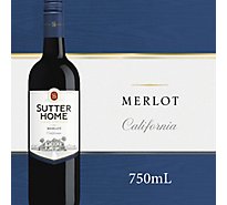 Sutter Home Merlot Red Wine Bottle - 750 Ml