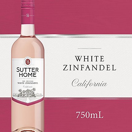 Sutter Home White Zinfandel Wine Bottle - 750 Ml - Image 1
