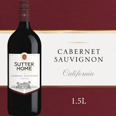 Sutter Home Cabernet Sauvignon Red Wine Bottle - 1.5 Liter