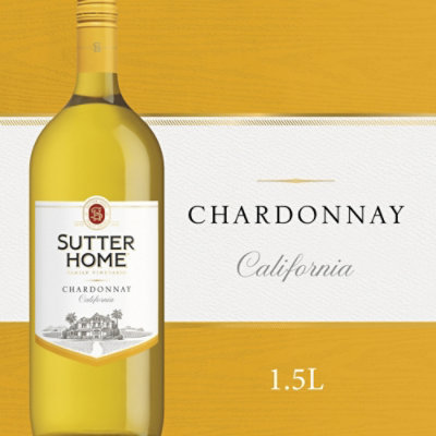 Sutter Home Chardonnay White Wine Bottle - 1.5 Liter