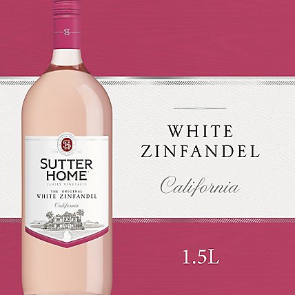 Sutter Home White Zinfandel Wine Bottle - 1.5 Liter - Image 1