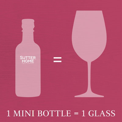 Sutter Home White Zinfandel Wine Bottle - 4-187 Ml - Image 5